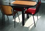 Dettaglio della pavimentazione in laminato galleggiante
