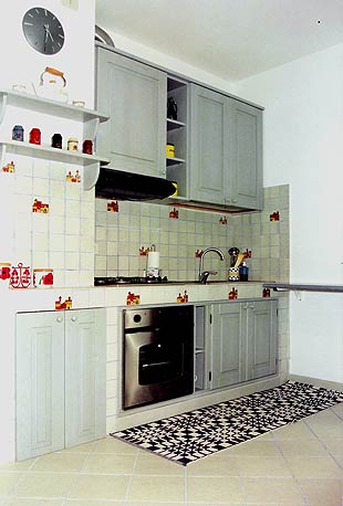 Cucina in in legno massello di frassino americano