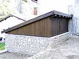 Costruzione uso garage con sottotetto