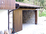 Costruzione uso garage con sottotetto